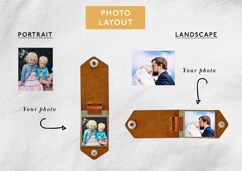 Personalised Leather Case Photo Keyring with Engraved Message Text Father's Day Gift for Dad Grandad Personalized Photo Keychain Gift image 9