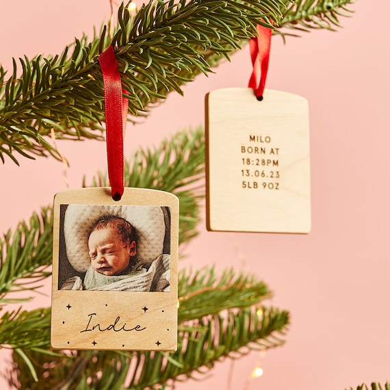 Photo block christmas ornament Clearance