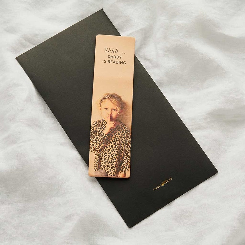 Personalised Leather Bookmark Photo / Mother's Day Gift for Book Lovers / Personal Bookish Gift / Birthday, Christmas Stocking Filler image 4