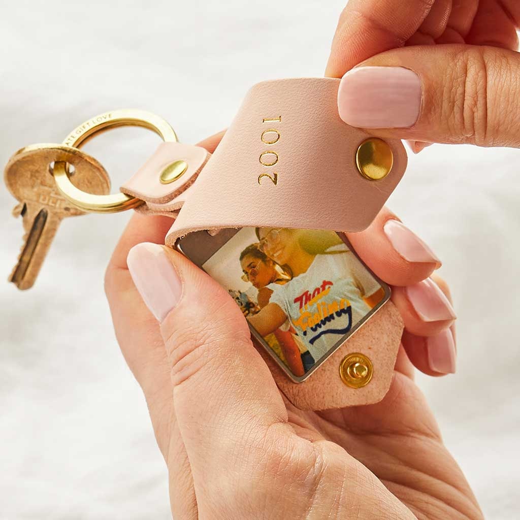 Llavero con foto personalizado: regalo de cumpleaños importante / regalo personalizado para el mejor amigo / llavero con foto de cuero como regalo para los 21, 30 y 40 años