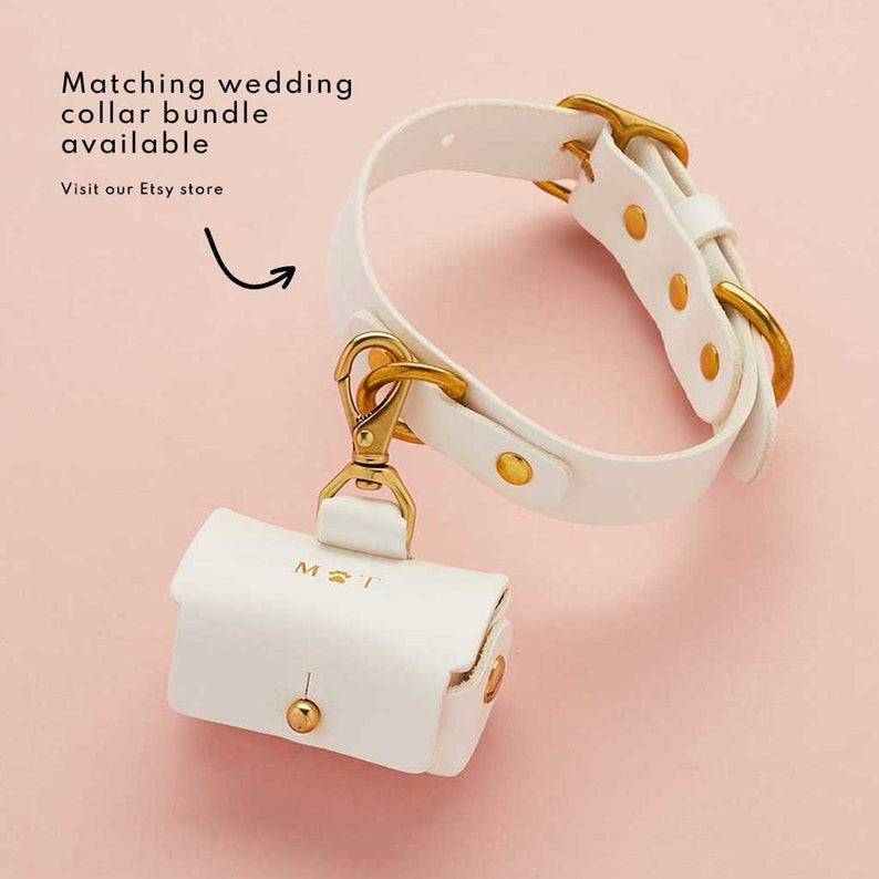 Personalised Wedding Ring Bearer Pouch for Dogs Wedding Ring Box for Dog Collars Personalised Wedding Ring Holder for Pet Ring Bearer 画像 8