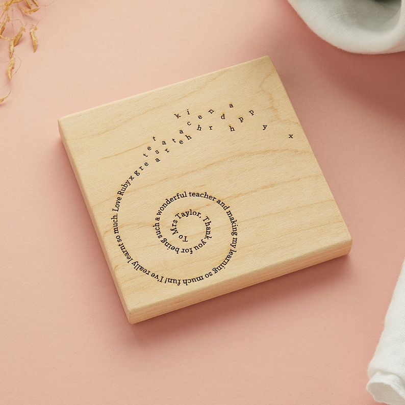 CreateGiftLove Teacher Coaster - Thumbnail 2