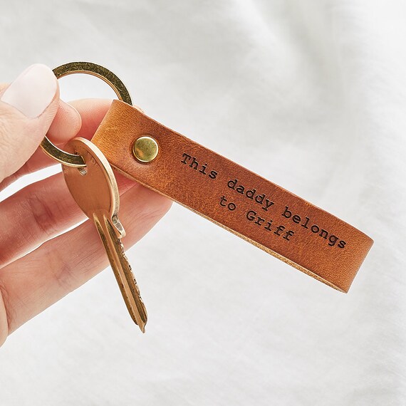 Personalised Leather Loop Keyring 2025