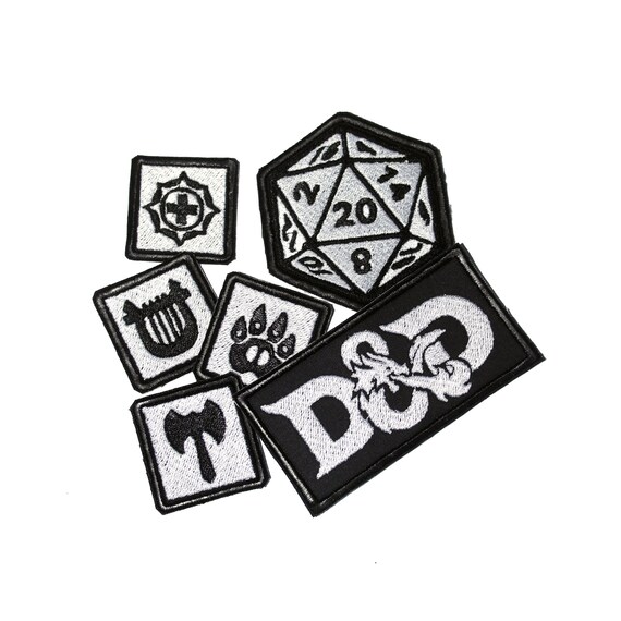 D'nd Embroidery Patch Set and Singles Etsy