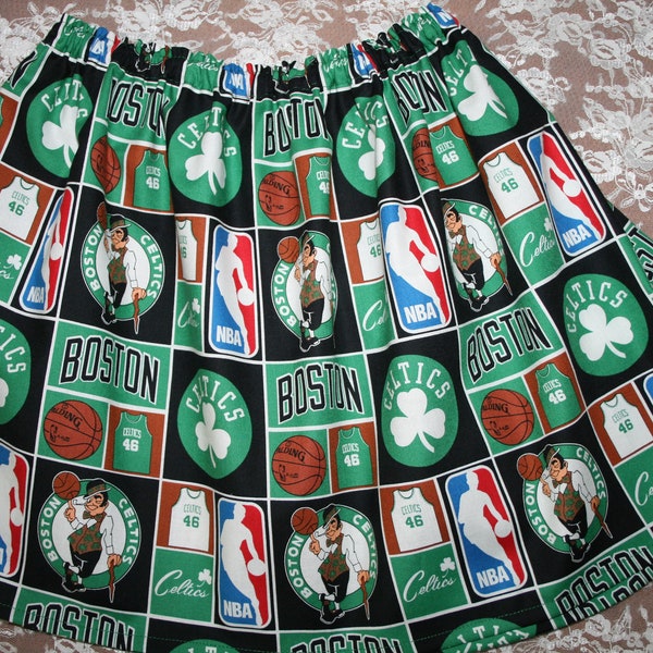 Little Girls BOSTON CELTICS BASKETBALL Skirt Infant Infants Toddler Toddlers Youth Kids Clothes Game Day Team Skirts ~~ Size 5 only