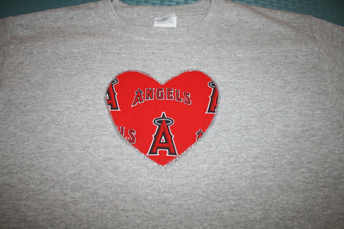 Large LA ANGELS Baseball T Shirt Youth Small Adult Ball Park Etsy