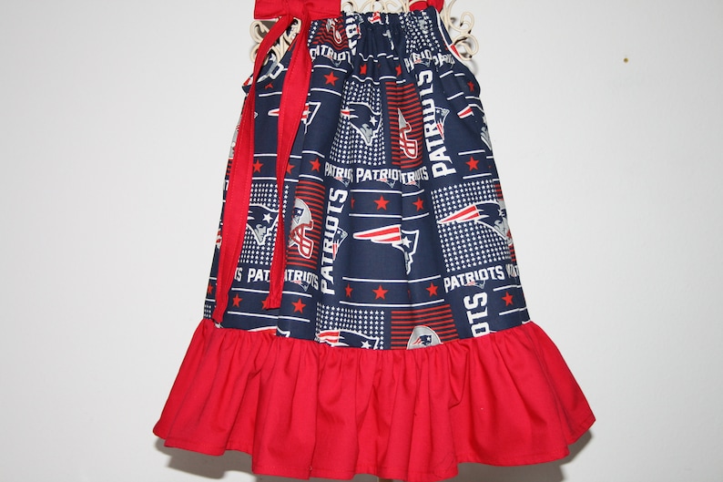 18 Mo Girls New England PATRIOTS Pillowcase Dress Infant Toddler Toddlers Summer to Football Season /& Beyond w just a Tee
