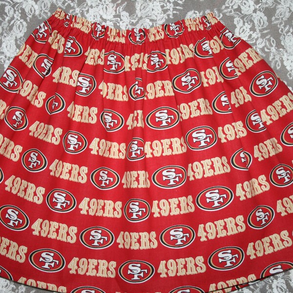 Girls San Francisco 49ers SKIRT Infants Toddler Youth Football Game Day Football Team Skirts ~Sizes 6 Mo 10/12 ~ Make Great Gifts