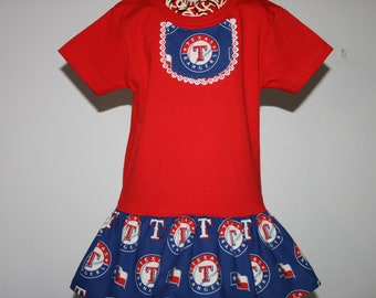 Texas Rangers Dress Newborn Baby Toddler Girls Pillowcase 