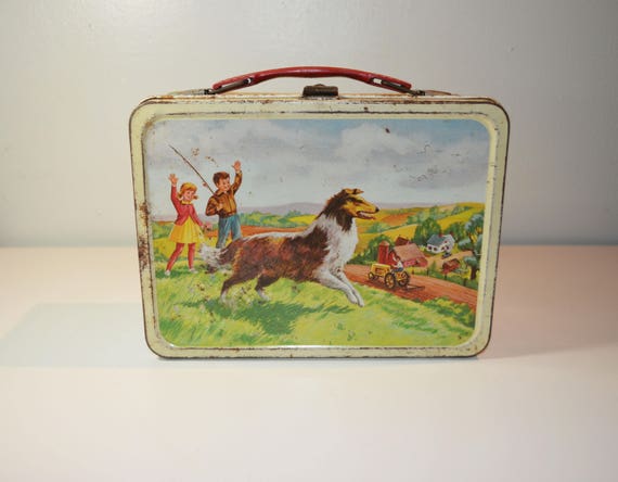 Thermos Child's Metal Lunchbox/Collie Lassie Dog/1
