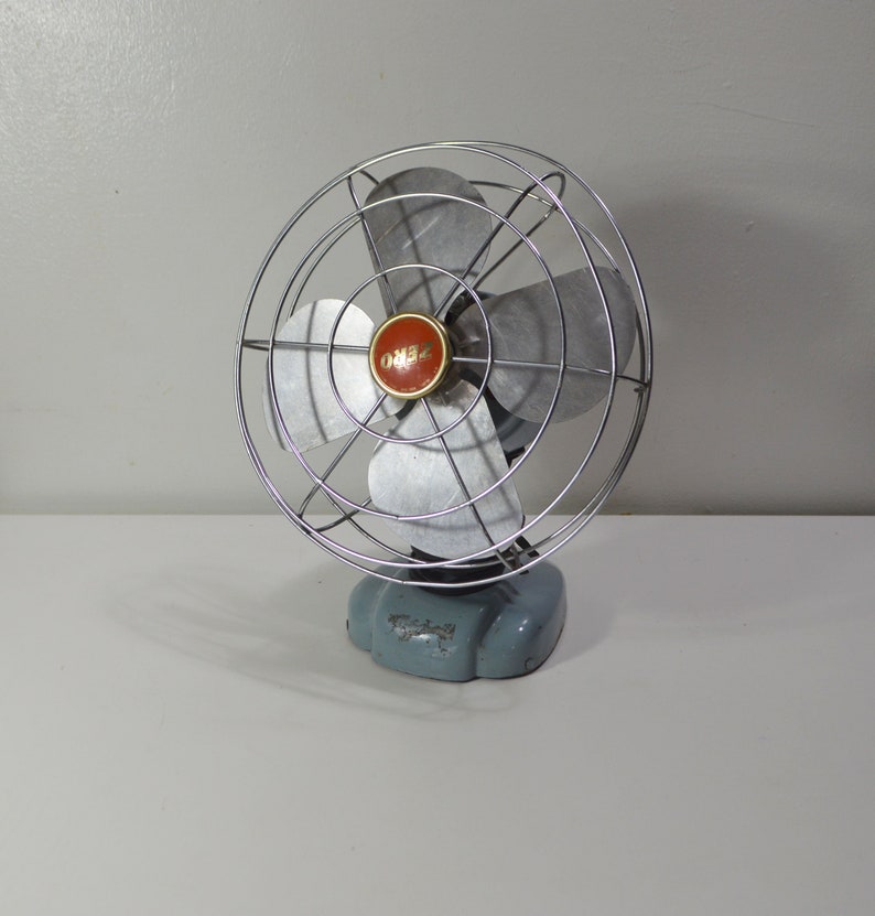 Vintage Zero Blue AC Electric Desk Top Fan/Model 1250R Etsy