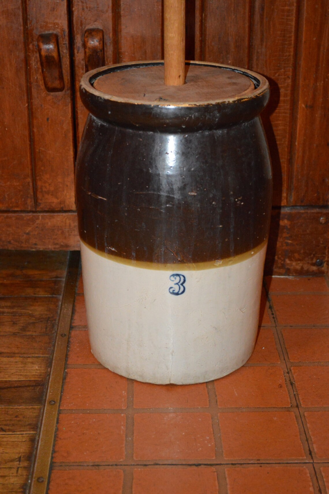 Antique Butter Churn 3 Gallon Etsy
