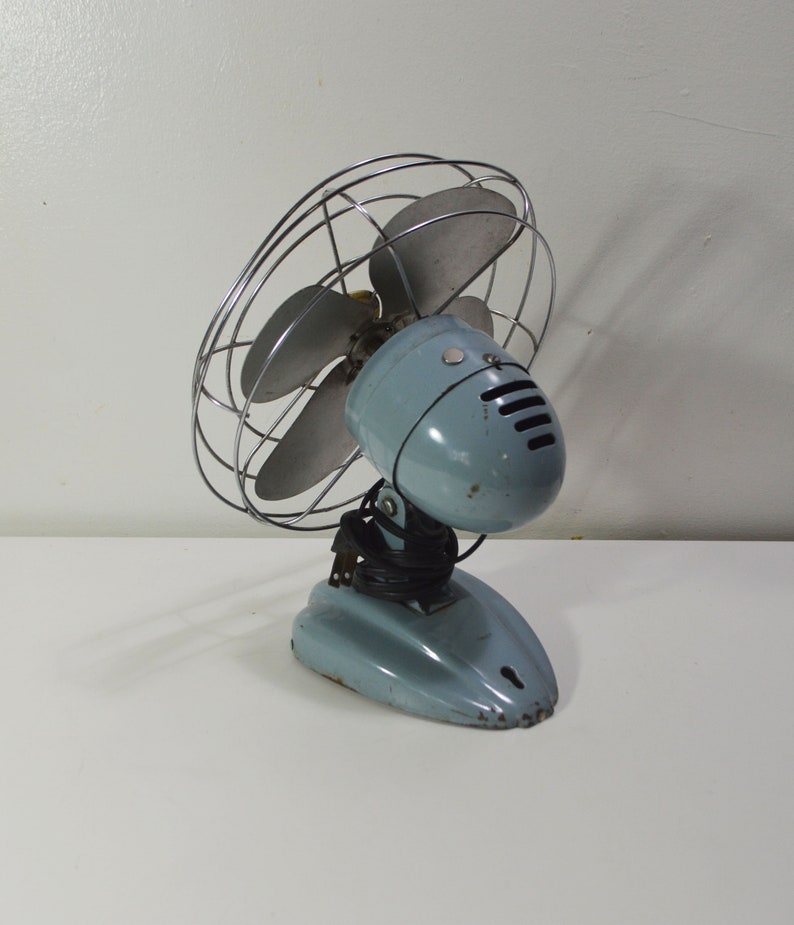 Vintage Zero Blue AC Electric Desk Top Fan/Model 1250R Etsy