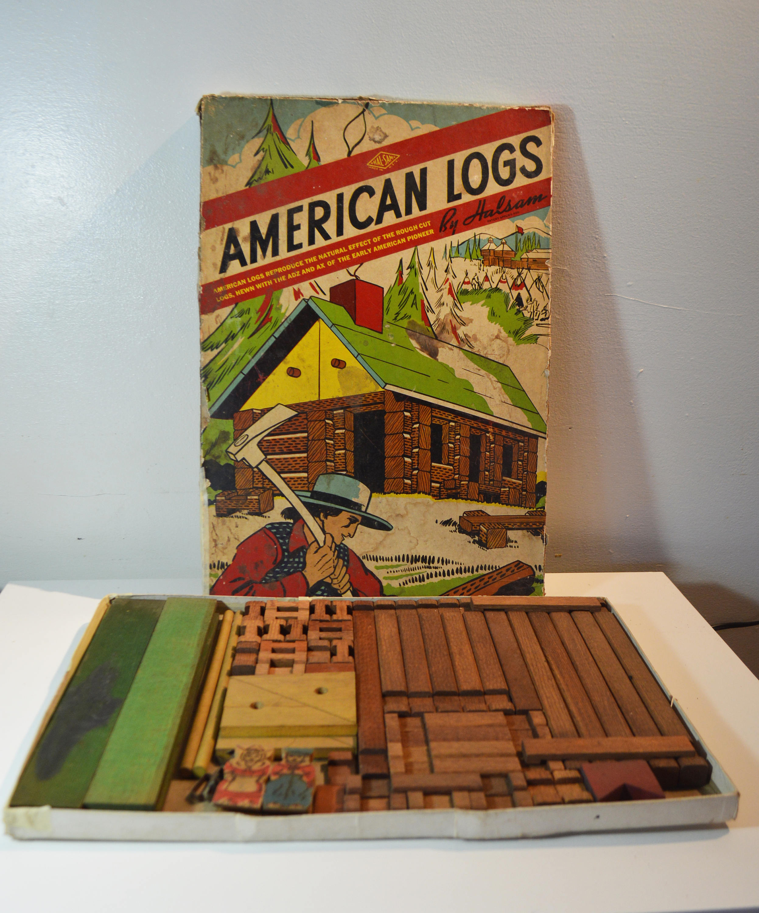 Vintage American Logs by Halsam in Cardboard Box | Etsy