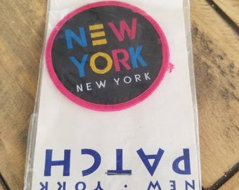 Vintage NY patch,NYC,1980s,Souvenirs,Hipster,New York Patch,Collectors,Free People,Urban Outfitters,Brooklyn,QueensBoho,Travel Patches,