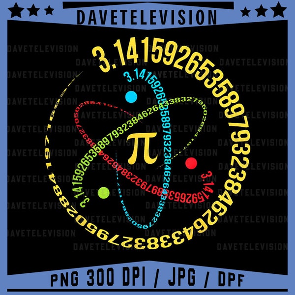 Atom Pi Math Science 3.14 Spiral Pi Day Mathematic Teacher Png, Happy Pi Day png, Math Logo ,Cute Pi Day png, Pi Atom png