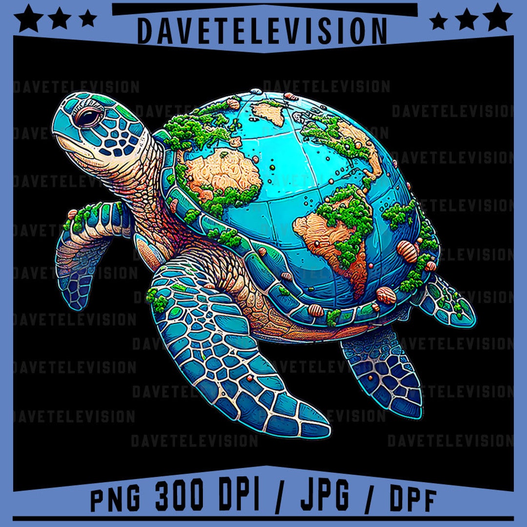 Earth Day 2024 Png, Restore Earth Sea Turtle Png, Save the Planet Png ...