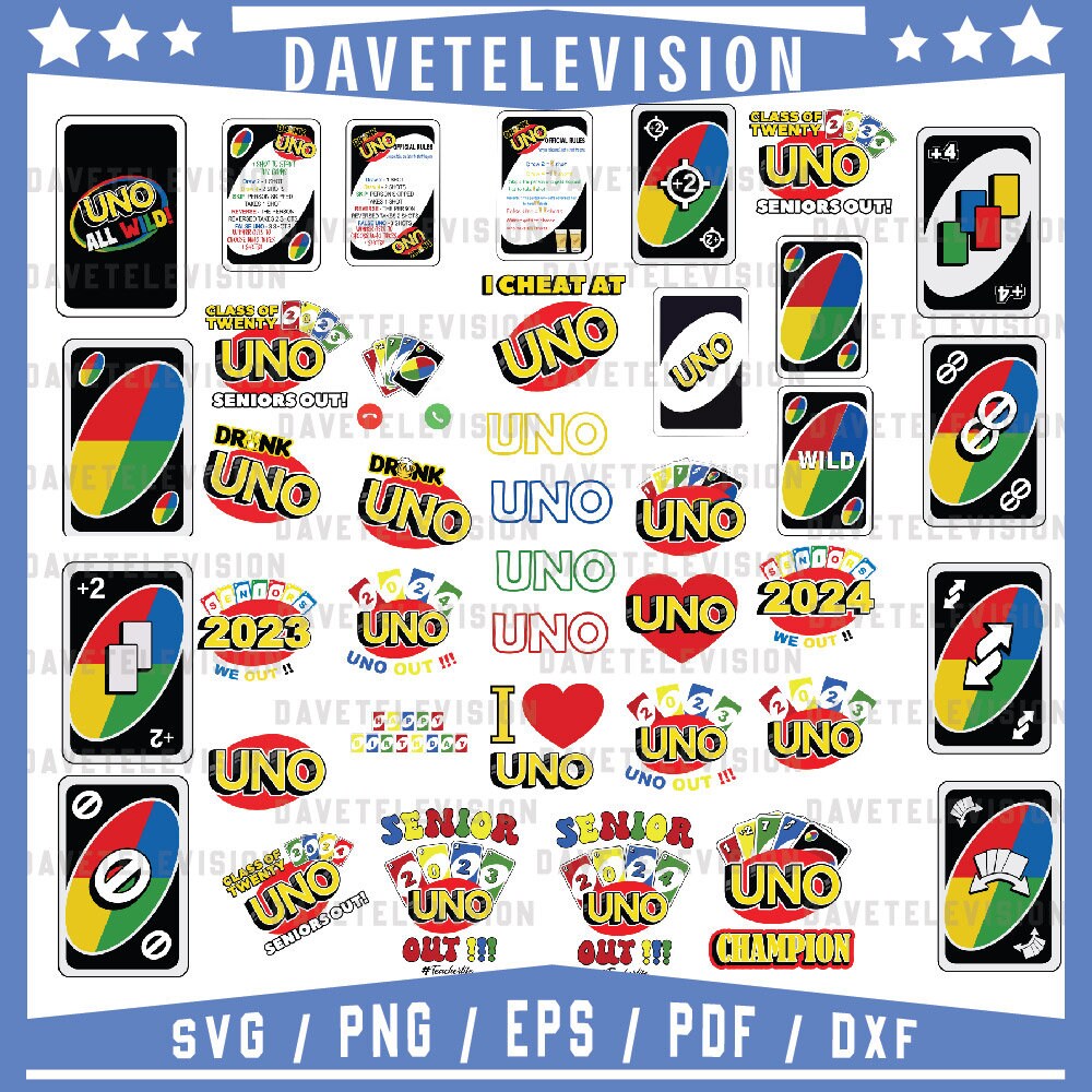 Uno Svg, Uno Drunk Logo, Uno Card Svg, Uno 2023 Svg, Uno Lover Svg, Uno Game