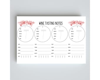 Wine tasting scorecard wine tasting printable sheet wine tasting card wine tasting party wine tasting placemat wine party supplies