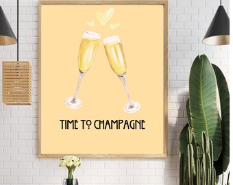 Wine Poster Champagne Poster Wine Printable Wine Wall Art Wine Print Wine Kitchen Poster Kitchen Printable Wine Wall Decor Wine Home Decor