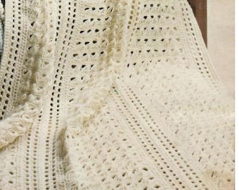 Modello vintage afgano con pizzo a forma di scopa in PDF, download immediato, modello fai da te, design vintage
