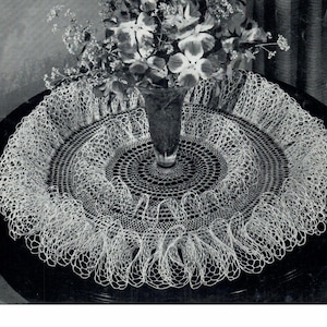 Vintage Ruffled Doily Pattern  PDF Instant Download  Pattern Whirlpool D141 Crochet DIY Pattern