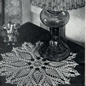 Vintage 1940 Pineapple doily Pattern PDF Instant Download  Pattern Crochet DIY Pattern