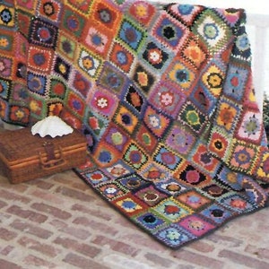 Crochet Afghan Vintage Crochet Patterns Hippie Chic Design PDF Instant Download DIY EPattern