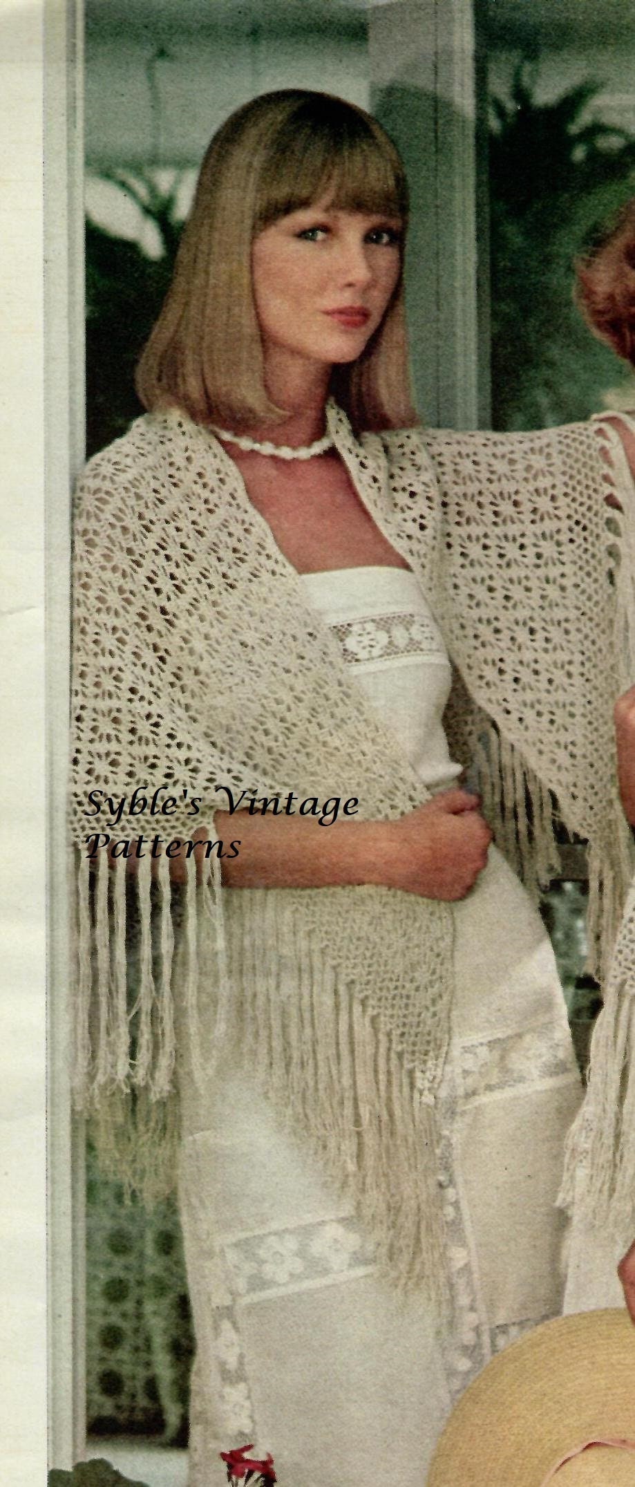 37 Spiderweb Crochet Patterns: 39 Ways to Make Webby Stitch Work for Halloween, Gothic... 31 Crochet Spiderweb Fringed Shawl Vintage