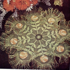 Vintage Crochet Flower Floral Doily Pattern PDF Instant Download  Pattern Crochet DIY Pattern