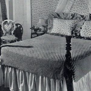 Cotton Puff Popcorn häkeln Tagesdecke Cameo Circa 1940 Muster PDF Instant Download Muster häkeln DIY E Muster