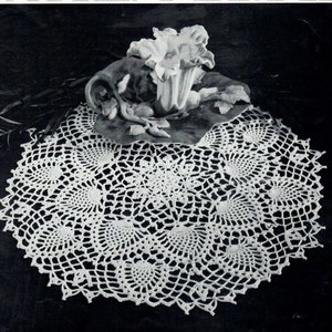 Pineapple Doily Pattern PDF Doily Pattern Circa 1940 Design  PDF Instant Download  Pattern Crochet DIY Pattern