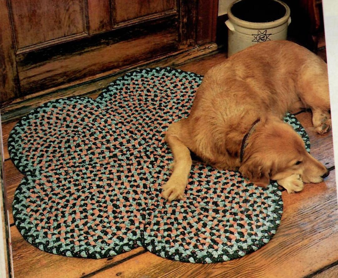 Classic Braided Rag Rug Pattern Vintage Braided Rug Pattern, Retro Style Design (PDF Download) - Etsy