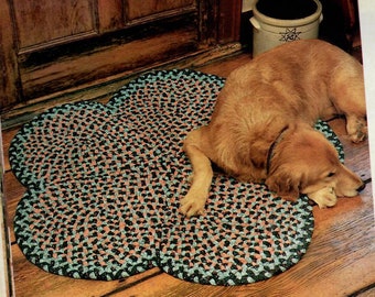 Vintage Braided Rug Pattern, Retro Style Design (PDF Download)
