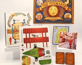 Paper Craft Kit · Patrin's Paper Adventure · Whimsical Storybook Art · Marilyn Scott-Waters · 2 Figures & Postcards