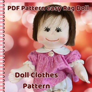Sewing Pattern for 17.5-Inch Rag Doll, how to sew perfect doll bodies, patterns for sewing doll clothes, Beginner friendly