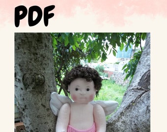 Angel Cloth Doll PDF, sewing pattern for Angel Cloth Doll, Soft Doll Pattern, PDF Jointed Cloth Doll Body, Diy Christmas Gift