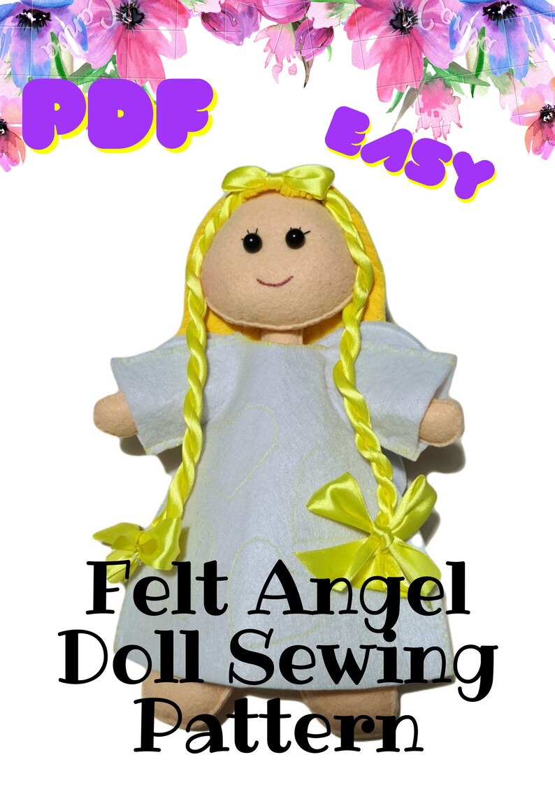 Pattern Bundle 4 in 1, Rag Doll Pattern, Angel Doll Pattern, Mini Doll Pattern, Cute Monster Pattern, 4 PDF Sewing Patterns & Tutorials image 8