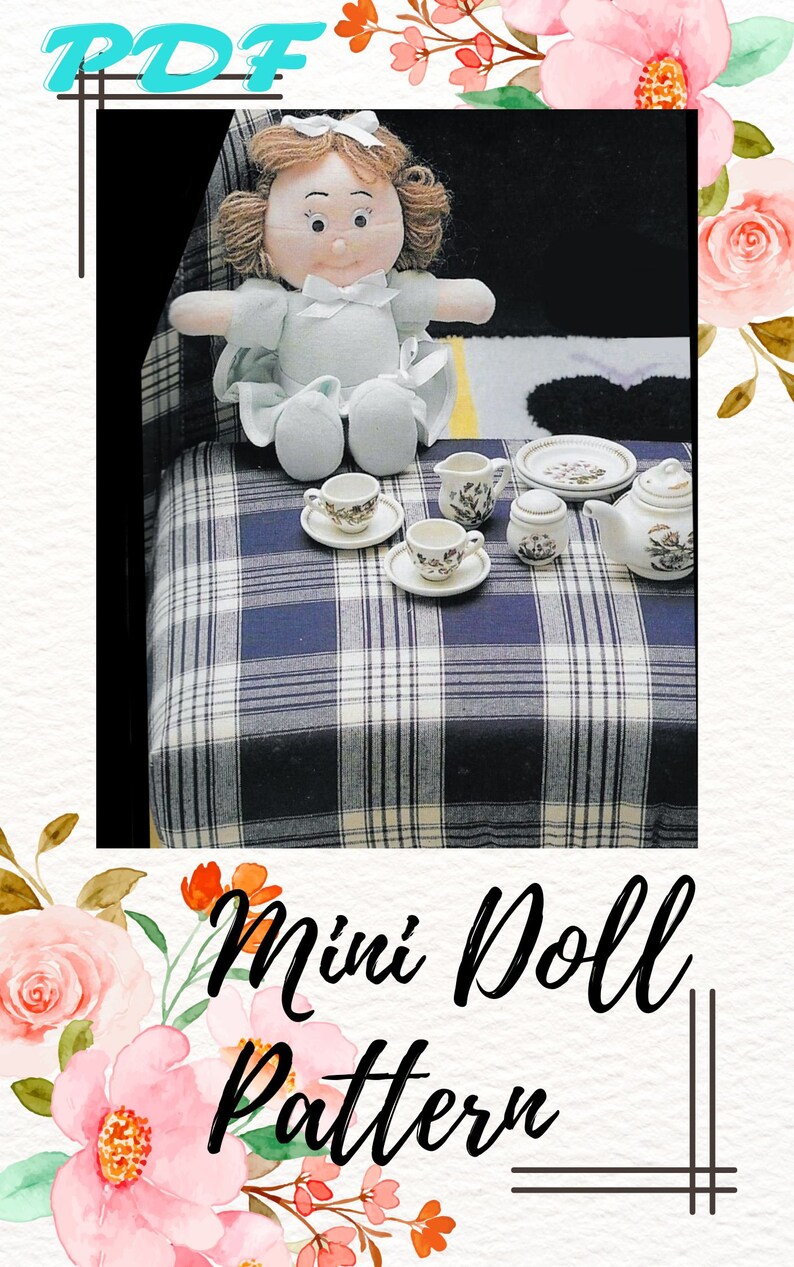 Pattern Bundle 4 in 1, Rag Doll Pattern, Angel Doll Pattern, Mini Doll Pattern, Cute Monster Pattern, 4 PDF Sewing Patterns & Tutorials image 7