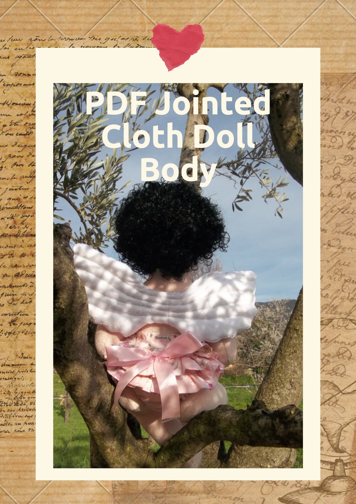 Angel Cloth Doll PDF, Sewing Pattern for Angel Cloth Doll, Soft Doll ...