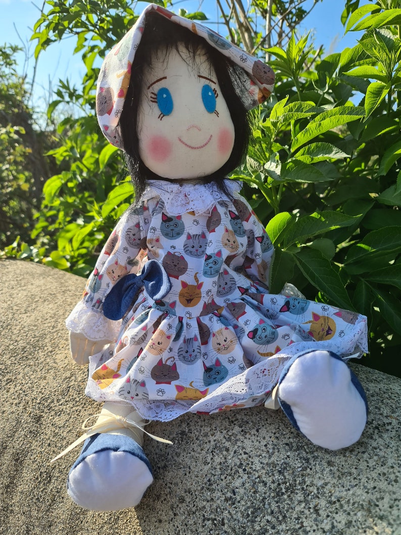 Cloth Doll Sewing Pattern, the PDF Pattern provides clear, step-by-step directions so you can cut, prepare, and sew. image 2