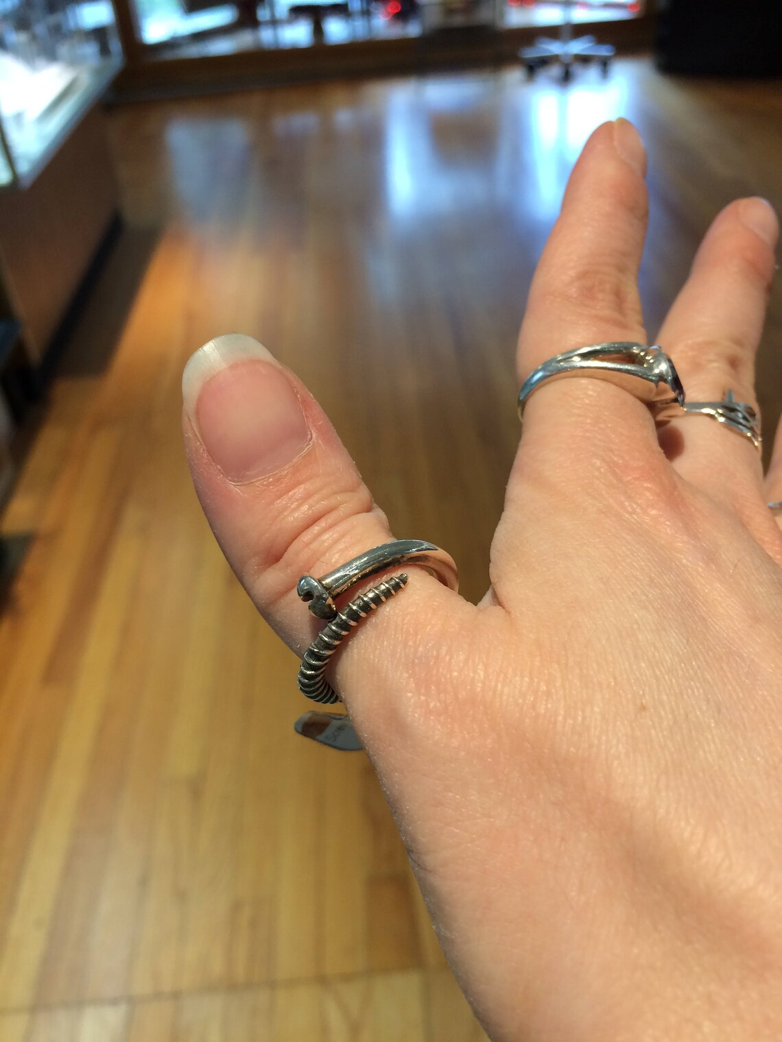 Sterling Silver Screw Ring, Divorce Ring, Screw It Ring, Silver Screw