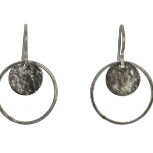 sterling silver earrings, silver hoop earrings, bridal party gifts, lightweight earring, sterling round earring, hammered hoop earring, hoop