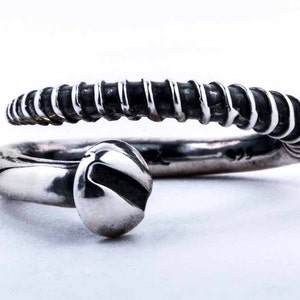 Sterling Silver Screw Ring, Divorce Ring, screw it ring, thumb ring, screwed up ring, your screwed ring, screw you ring, screwed ring, screw