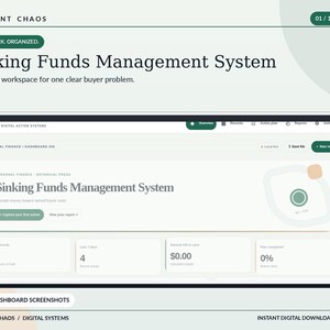 Sinking Funds Dashboard: Savings Goals and Contributions Tracker