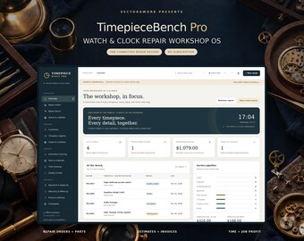 Watch & Clock Repair Management App, Offline Workshop Tracker, Parts Inventory - Invoices