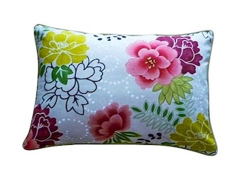 Jane Churchill - multicolor flowers lumbar pillow