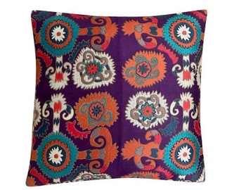 Etro - Fergana viola square pillow