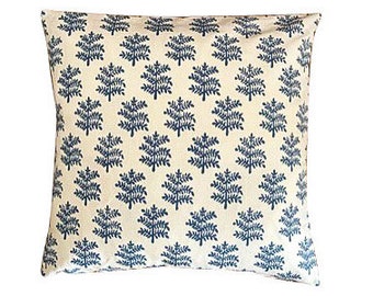 Jane Churchill - Rowan Slate Blue - Square Pillow