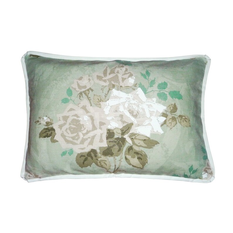 Nina Campbell Rosa Alba Lumbar Pillow Etsy